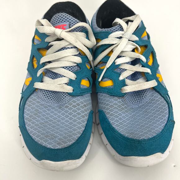 Nike Mens U.S. Size 8 Free Run 2 Cyber Teal Shoes Pre Owned - Picture 2 of 8